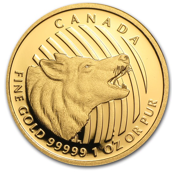 2014 Canada 1 oz Proof Gold $200 Howling Wolf 2014 Canada 1 oz Proof Gold $200 Howling Wolf